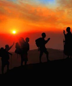 Traveling Sunset Amazing View paint by numbers