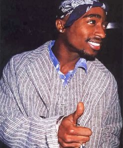Tupac Thumps Up paint by number