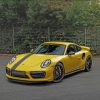 Yellow Porsche 911 Turbo paint by numbers