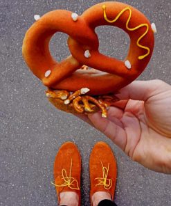 Orange Pretzel paint by numbers