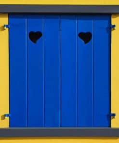 Yellow And Blue Window paint by numbers