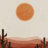 Aesthetic Pink Desert paint by numbers