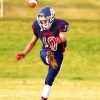 American Football Player At Gaming Field Kickoff Sport paint by number