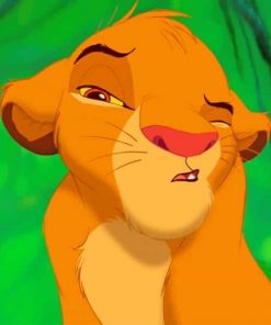 Cartoons Disney Company Simba The Lion King paint by numbers