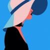 Girl Illustration paint by numbers