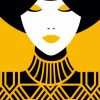 Girl Minimalist Art paint by numbers