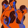 Girls Illustration paint by numbers