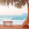 Seaside Spot With Tree And Chair paint by numbers