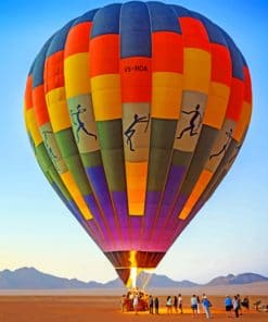 Sossusvlei Namib Hot Air Balloon Paint By Numbers