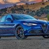 Blue Alpha Romeo paint by numbers