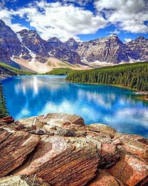 Banff National Park Canada paint by numbers