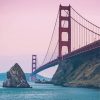 California Golden Gate During Sunset
