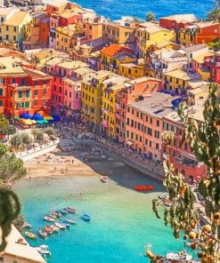 Cinque Terre National Park paint by numbers