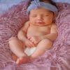 Cute Sleepy Baby Girl Paint By Numbers