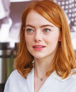 Emma Stone Actress Land Glance paint by numbers
