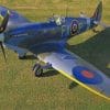 Fighter Airplane Super marine Spitfire RAF British paint by numbers