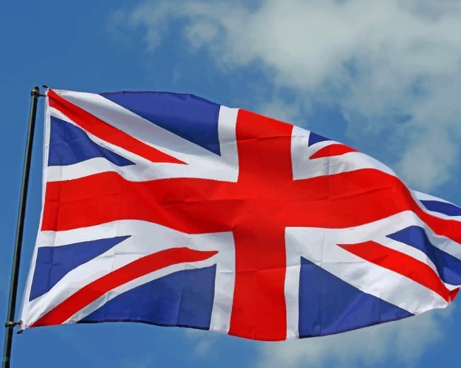 Great Britain Flag paint by numbers