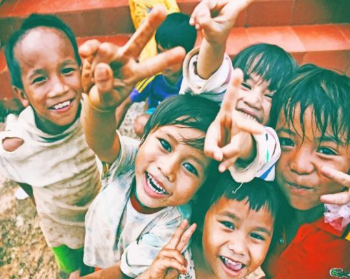 Happy Innocent Kids Paint By Numbers