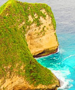 Indonesia Island Cliff paint by numbers