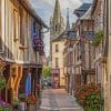 La Bouille Street France paint by numbers