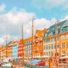 Nyhavn Denmark paint by numbers