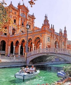 Plaza De España Spain paint by numbers