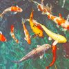 Swimming Colorful koi fish Paint By Numbers
