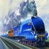 The Mallard Liner Train - Engines Paint By Numbers