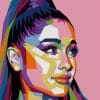 Ariana Grande Pop Art paint by numbers