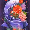 Astronaut With Flowers paint by numbers
