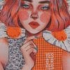 Beautiful Girl Vitkaninn Art paint by numbers