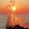 Big Wave Sunset paint by numbers