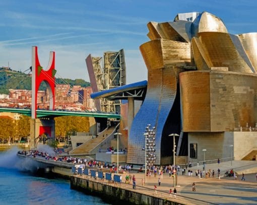 Guggenheim Museum Bilbao paint by numbers