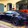 Black Porsche Panamera paint by numbers