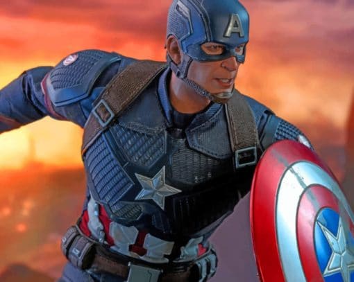 Captain America Toy paint by numbers