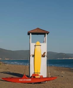 Empty Lifeguarding Station paint by numbers