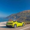 Green Ferrari 488 paint by numbers
