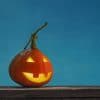 Jack O Lantern With Glowing Smile paint by numbers
