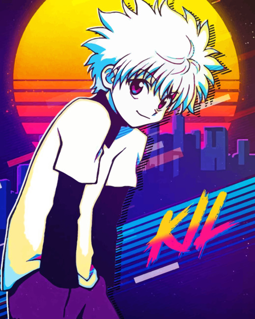 killua zoldyck paint by numbers