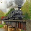 Old Train paint by numbers