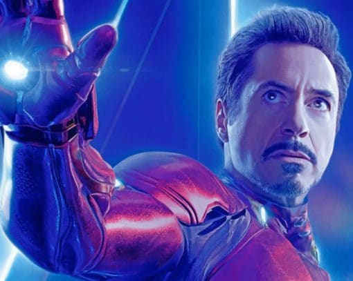 Robert Downey Jr paint by numbers