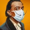 Salvador Dali Wearing Mask paint by numbers