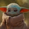 Star Wars Artwork The Mandalorian Baby Yoda paint by numbers