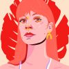 Woman Face Illustration paint by numbers