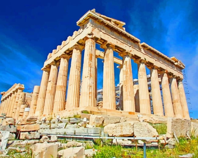 Acropolis Athens Paint By Numbers