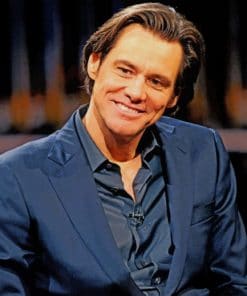 Actor Jim Carrey paint by numbers