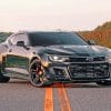 Black Chevrolet Camaro paint by numbers