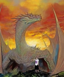 Boy And His Dragon paint by numbers