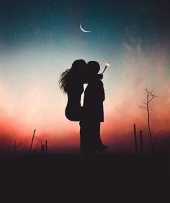 Two lovers at dawn paint By Numbers