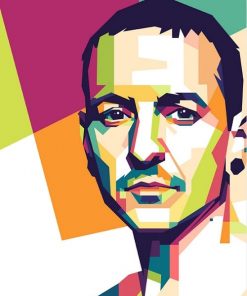 Chester Bennington On Pop Art Paint By Numbers